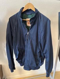 BARACUTA ネイビー ジッパー付きカジュアルジャケット