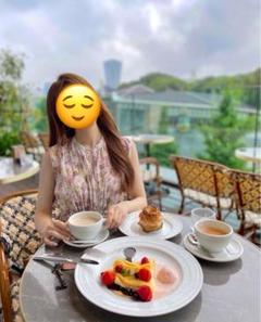 水彩花柄マジョリカプリーツワンピース