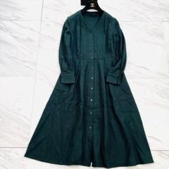♡美品♡ ANAYI ロングシャツワンピース ウールジョーゼット 38サイズ M