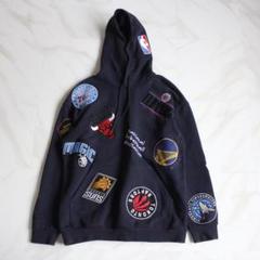 FREAK'S STORE NBAコラボワッペンパーカー Mサイズ ネイビー
