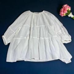 【美品】yori ティアードギャザーカットソー yori ティアードギャザーカットソー