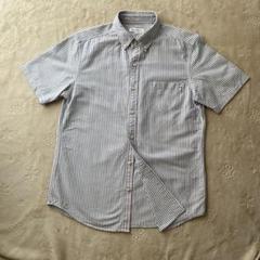 THE SHOP TK ストライプ 半袖シャツ L