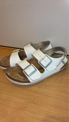❤️ビルケンシュトック❤️37 ホワイト　レア　希少　レザー　可愛い　24 BIRKENSTOCK LEVIN 37 24㎝ ホワイト レザー スニーカー - メルカリ