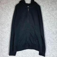 お得✨ユニクロ（L）スウェットフルジップパーカー☘️紐なし