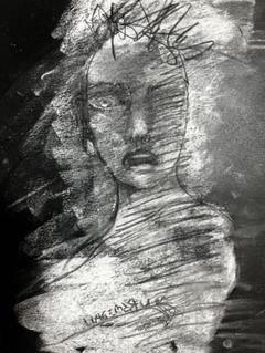 Hagemaru 抽象人物画 モノクロ