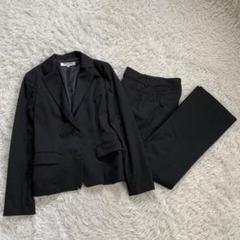 【新品】NATURAL BEAUTY BASIC　パンツスーツ　水洗い可　紺M 新品】NATURAL BEAUTY BASIC パンツスーツ 水洗い可 紺M