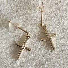 ジルコニア♡クラウン【ジュエルクローゼット】K10ゴールド 冠 ピアス♪アガット ジルコニア♡クラウン【ジュエルクローゼット】K10ゴールド 冠