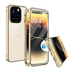 〆iPhone 14 Pro ケース 両面保護 両面ガラス 9H強化ガラス