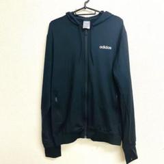 古着　Adidas 3本ライン フルジップ ポリエステル フーディー