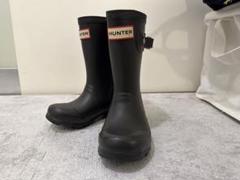 HUNTER ブラック レインシューズ 16cm