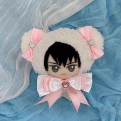 ちびぐるみ 10cm ～12cm ぬい服 クマ 白 ピンク