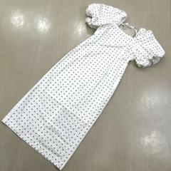 【SNIDEL】スナイデル パフスリーブワンピース ドット柄　1サイズ
