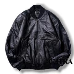 【ヴィンテージ】レザー ジャケット シングル ライダース 短丈 80s 90s 1980's〜90's USA製 [la nouvelle RENAISSANCE] ショート丈