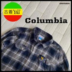 ColumbiaコロンビアチェックネルシャツUS古着アメカジ好配色ヴィンテージ