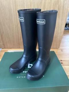 Barbour バブアー 長靴 レインブーツ 黒 Abbey サイズ7 26cm Barbour バブアー 長靴 レインブーツ 黒 Abbey サイズ7 26cm