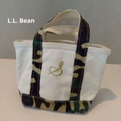 L.L. Bean　トートバッグ　ミニ　キャンバス地　カモフラージュのサムネイル