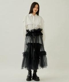【JOE☺︎】【VIVIANO×JURK】チュールビスチェ VIVIANO / Ruffle Tulle Bustier | JURK shop tokyo