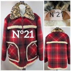 ヌメロヴェントゥーノ N12° レディース レッドブラックチェックジャケット ヌメロヴェントゥーノ N12° レディース レッドブラックチェック