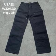 USA製 carhartt カーハート ダブルニー ペインター ブラック　W32