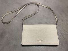 COACH ホワイトレザー ショルダーバッグ