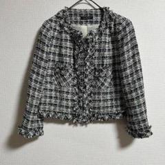 『Ray BEAMS』レイビームス【F】ノーカラージャケット ツイード