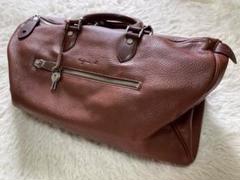 極美品　agnes b レザーボストン ユニセックス　小旅行　本革 極美品 agnes b レザーボストン ユニセックス 小旅行 本革