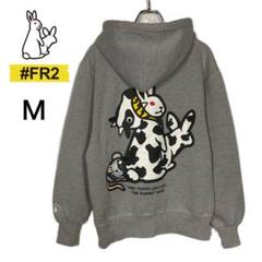 ☆FR2 天使プリント裏起毛パーカー　Lサイズ☆ 人気】FR2 ガブリエル 天使 バックプリント パーカー Lサイズ