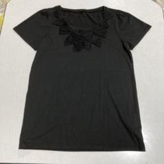 最終値下げ‼️新品未使用‼️ワールド　フリル付き半袖Tシャツ（黒・グレー）