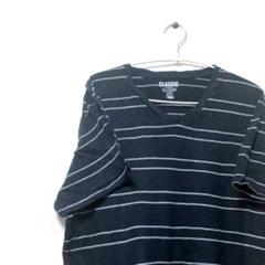 ボーダー　CLASSIC ブラック　L Tシャツ　メンズ　ヴィンテージ　古着