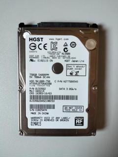 SONY製 nasne ナスネ 交換用HDD（ハードディスク） 750GB 中古のサムネイル