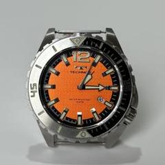 【美品】TECHNOS 自動巻きダイバーズウォッチ オレンジ ファッション目線で選ぶダイバーズウォッチ | ブランド腕時計の