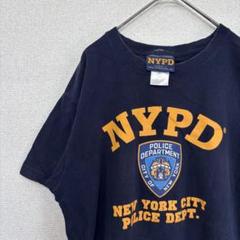 アメリカ古着　tシャツ ニューヨーク市警　プリント　 M 2128