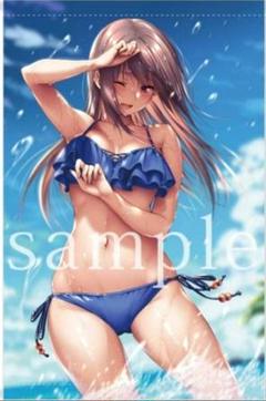 水澄華実　B2Wスエードタペストリー はにかみ彼女　オンリーショップ 水澄華実 B2Wスエードタペストリー はにかみ彼女 オンリー