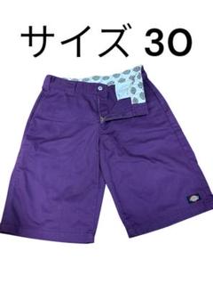 Dickies ハーフパンツ 34 パープル ダブルニー Supreme