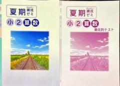 新品未使用！夏期練成ゼミ 小2算数国語合本 夏期講習 塾専用教材