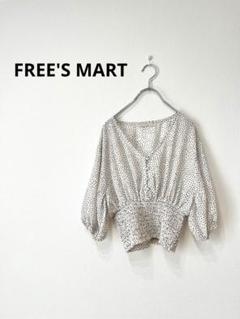 FREE'S MART フリーズマート　薄手ドット柄ブラウス