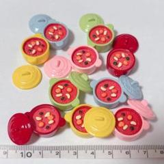 5色10個セット 鍋 蓋付き ミニチュア ドールハウス