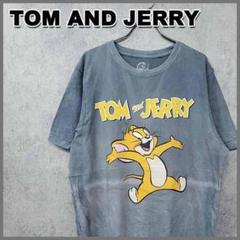 古着 トムとジェリー 希少 ビッグロゴ Tシャツ グレー USサイズ