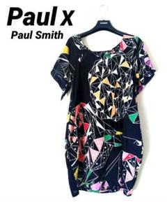 美品！Paul Smith ポールスミス 幾何学ワンピース チュニック 40 Lのサムネイル