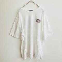 ゆったりサイズ スプレイプレミアム プリントロゴTシャツ 五分袖