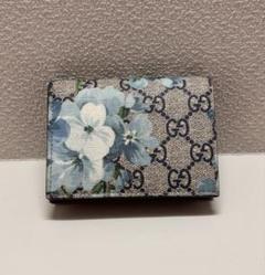 GUCCI 極上カーフ×クロコダイル折財布　ミケーレ期　ブルームス　イタリア製 グッチ 財布 GUCCI 2つ折り財布 クロコダイルレザー ミント