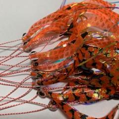 タイラバ　8本　ゴールド針仕様　魚眼虫眼キャップ　シリコンネクタイのサムネイル