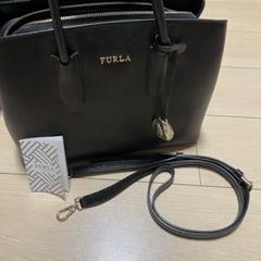 【美品】FURLA フルラ 2way ショルダーバッグ　ブラック