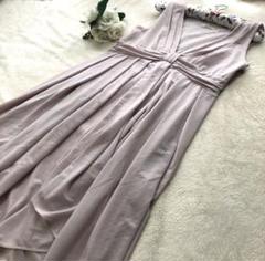 極美品✨ローズティアラ　シフォンワンピース　ロング　プリーツ　大きいサイズ　42