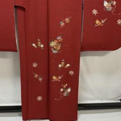 Y2672◇美品 正絹 金駒刺繡 成人式 トールサイズ 振袖 着物 きめ細やかな金駒刺繍を施し美しい色彩が格の高さを感じさせる
