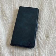 ONES iPhone13mini専用 手帳型 スマホケース ネイビー高級ケース