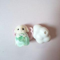 シルバニアファミリー お花畑のお友達シリーズ フローラウサギの小さい赤ちゃん