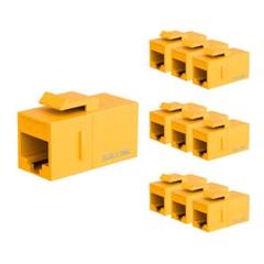 RJ45 Cat6 キーストーンカプラー LAN ケーブル用 25個