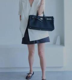 デコルテアクセサリー★canvas BAG バイカラー横長 WEB完売】デコルテアクセサリー☆ canvas BAG 横長 バイカラー