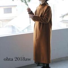 ohta 2018aw レディース コート ロングコート ブラウン W2 ohta 2018aw レディース コート ロングコート ブラウン W2